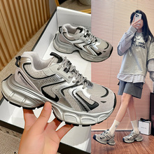 欧洲站网红老爹鞋女ins潮2024春季新款韩版时尚潮流厚底运动单鞋