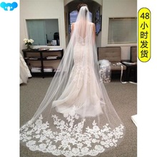 Long Lace Bridal Veil Wedding Veils With Comb New Bridal