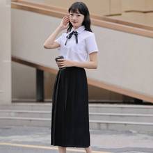 高中学院风合唱演出服毕业班服套装jk制服百褶裙女衬衫初中学生装