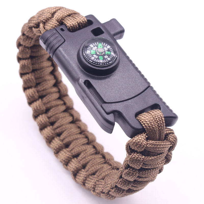 Paracord Bracelet Knife Outdoor Fire Knife Multifunctional Carrying Strap Camping Survival Outdoor Adventure Emergency Bangle Bracelet