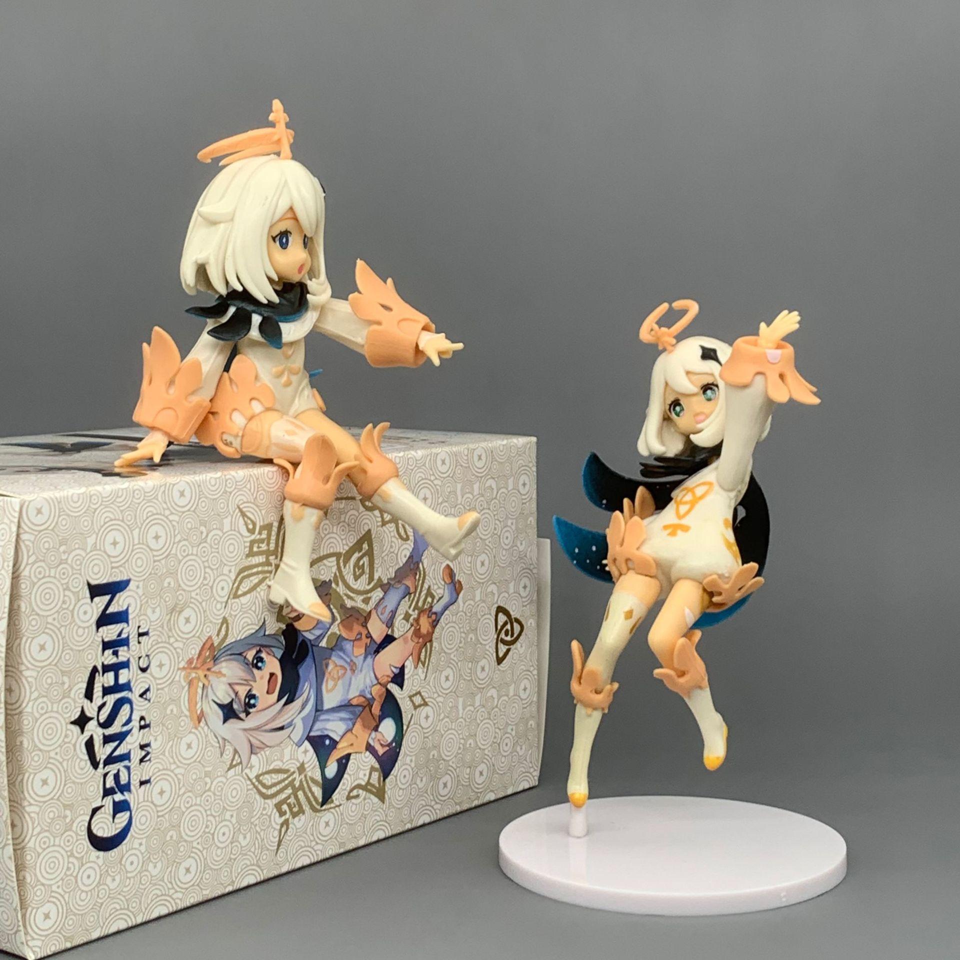 新品原神派蒙手办  周边动漫摆件美少女玩偶游戏人物角色萌系公仔