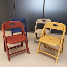 折叠小椅子儿童家用板凳靠背椅子学习椅幼儿园矮凳成人塑料小凳子