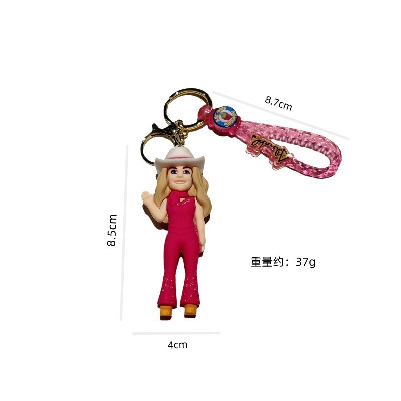 Creative Cartoon Barbie Keychain Cute Barbie Shoes Key Chain Fashion Barbie Men and Women Character Pendant Wholesale