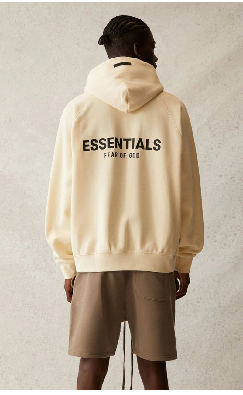 fog essentials复线背后字母fear of god长袖连帽卫衣男秋冬外套