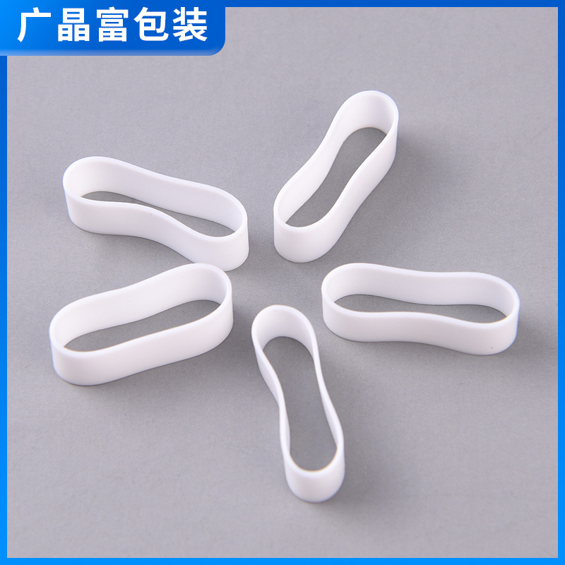 现货硅胶圈扎线圈数据线扎带绑带 彩色硅胶橡皮筋 皮圈束线带厂家