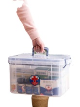家用多功能药箱家庭装儿童婴儿医药箱大容量分层塑料应急箱收纳箱