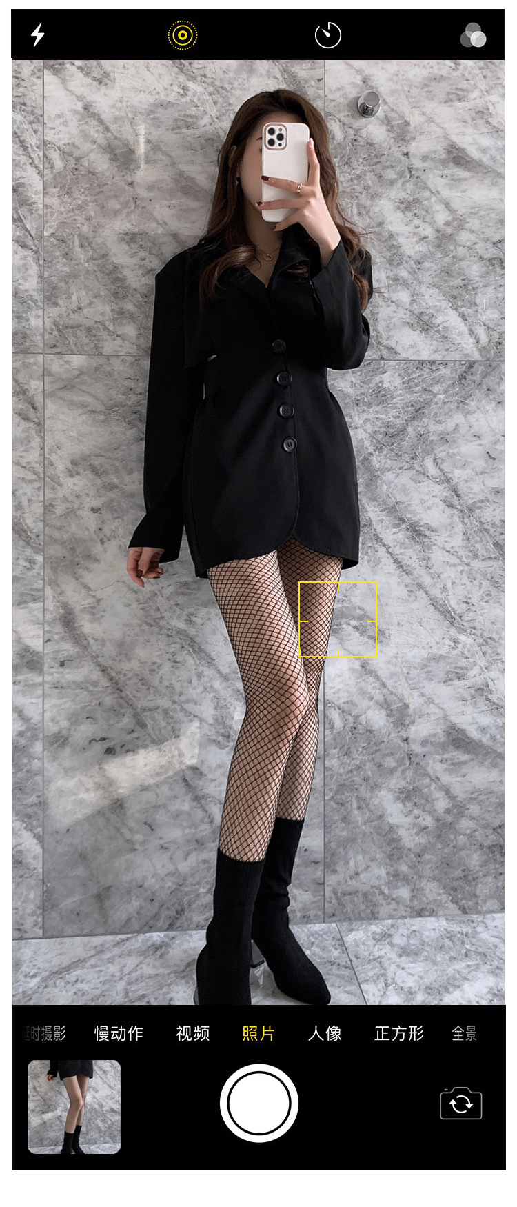 现货性感黑色镂空渔网袜jk连裤袜中大网格网眼丝袜女网裤欧美批发