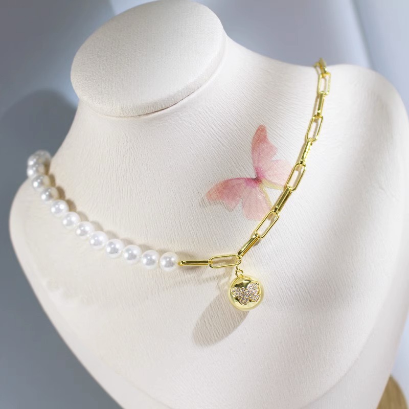 hefang何方蝴蝶小姐项链百搭轻奢时尚简约气质优雅吊坠锁骨链送女