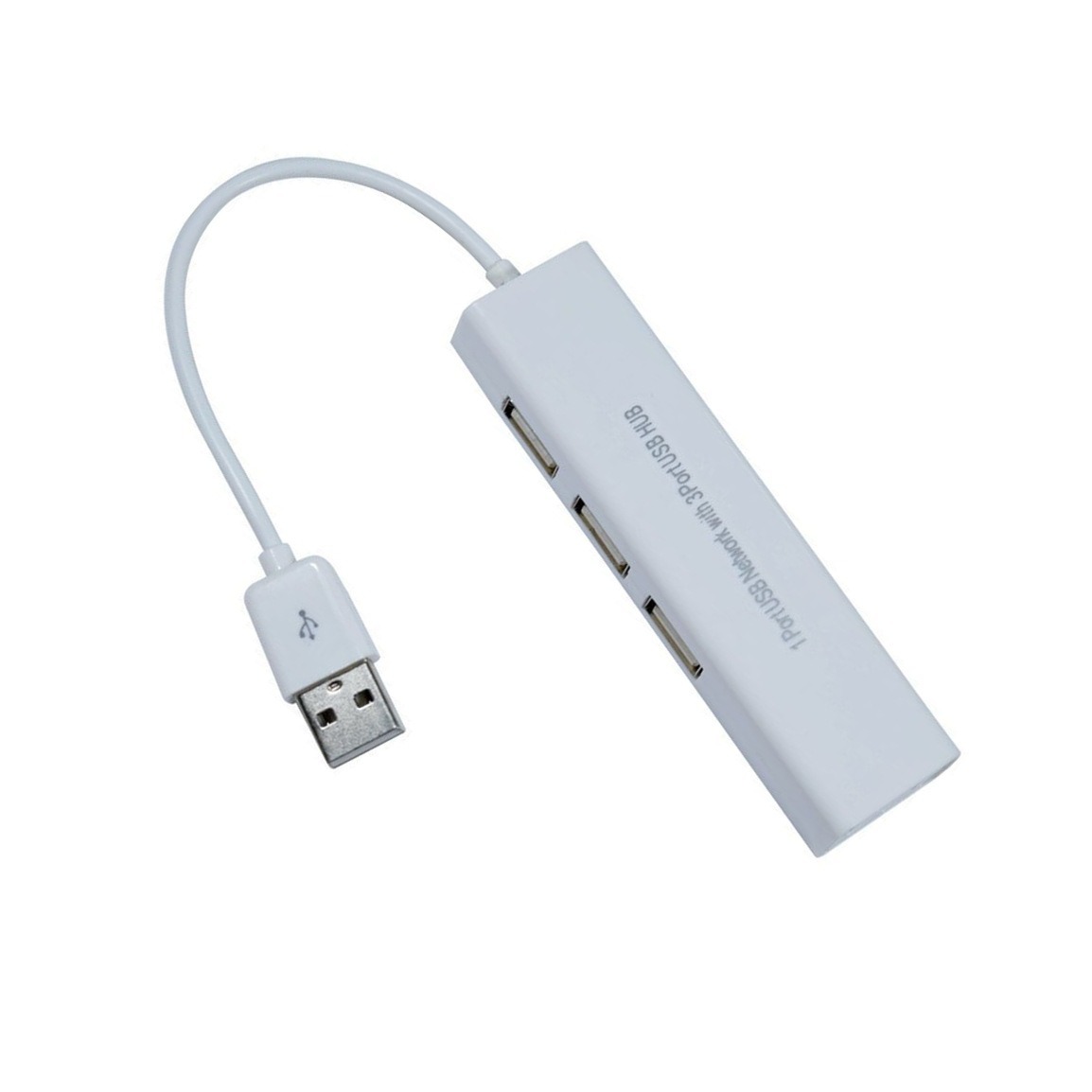 usb lan   usb hub网卡二合一扩展3个usb接口网络适配器usb转rj45
