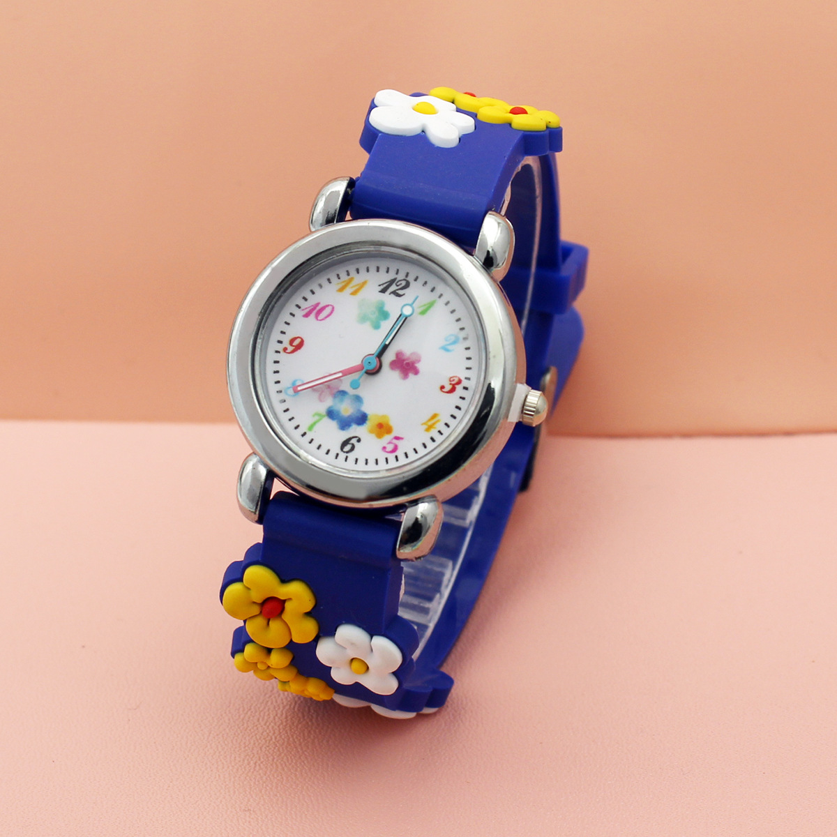 Cute Flowers Primary School Kindergarten Watch Cartoon Girl Children's Watch Cute Children's Cartoon Watch Toddler