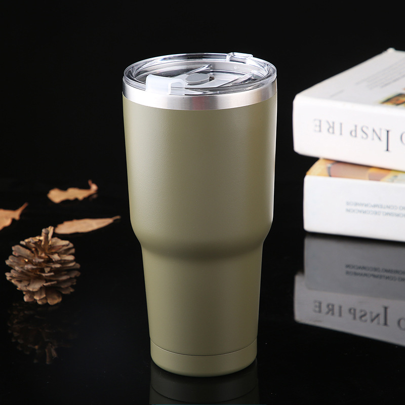 Y216 Heat and Cold Insulation Large Ice Cup New 304 Stainless Steel Thermos Cup Outdoor Large Capacity Cup Gift