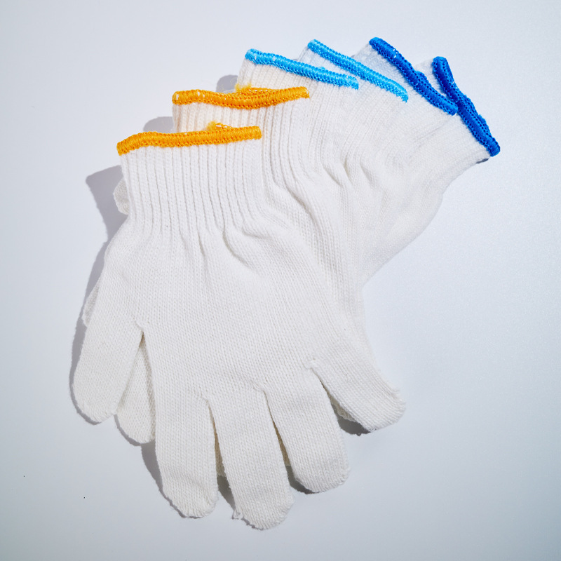 Cotton Wool Labor Protection Gloves 660G Breathable Sweat-Absorbent Non-Slip Wear-Resistant Construction Site Labor Handling Gloves Wholesale
