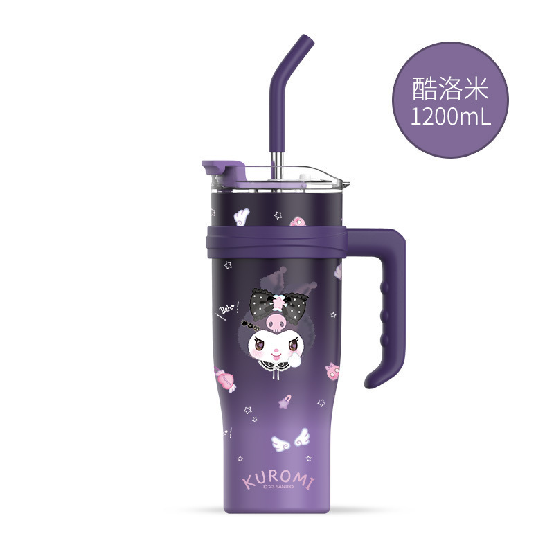 Sanrio Clow M Ugly Fish Thermos Cup Girls' Good-looking Water Cup Children's School Large Capacity Internet Celebrity Large Ice Cup