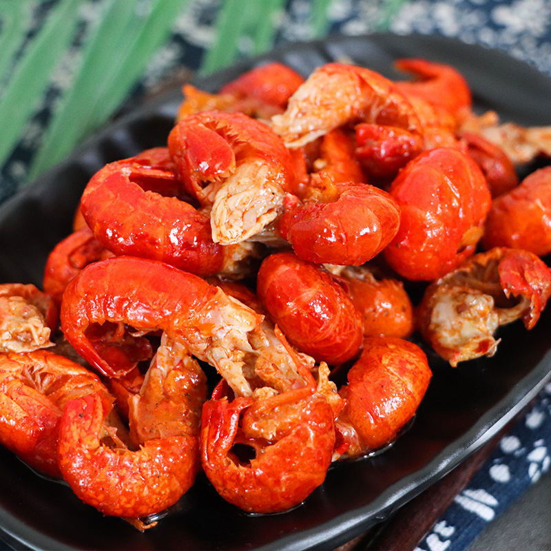 宝麒麻辣虾尾小龙虾虾尾加热即食香辣虾球酒店饭店下酒菜食材250g