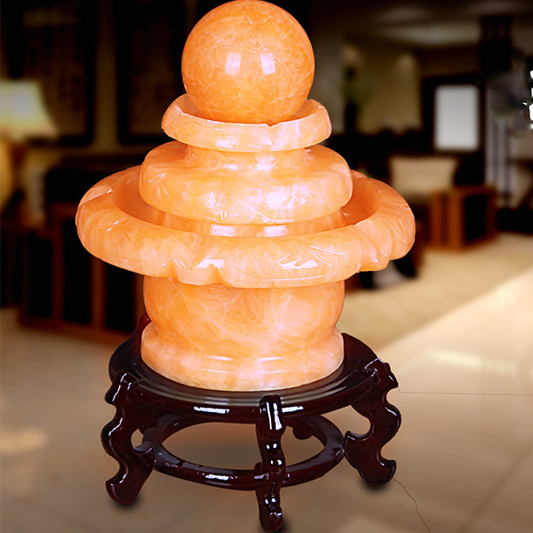 天然玉石风水轮 风水球 流水喷泉摆件招财家居工艺品摆件