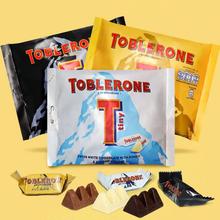 批发 瑞士进口Toblerone三角牛奶巧克力杏仁夹心零食200g一箱20包