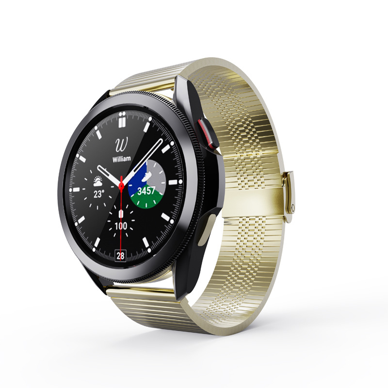 三星watch4阿仙奴表带 适用三星galaxy watch4 classic钛合金表带