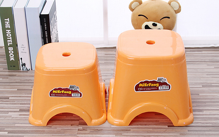 Thickened Bathroom Non-Slip Plastic Cartoon Stool Adult and Children Kindergarten Small Chair 0594