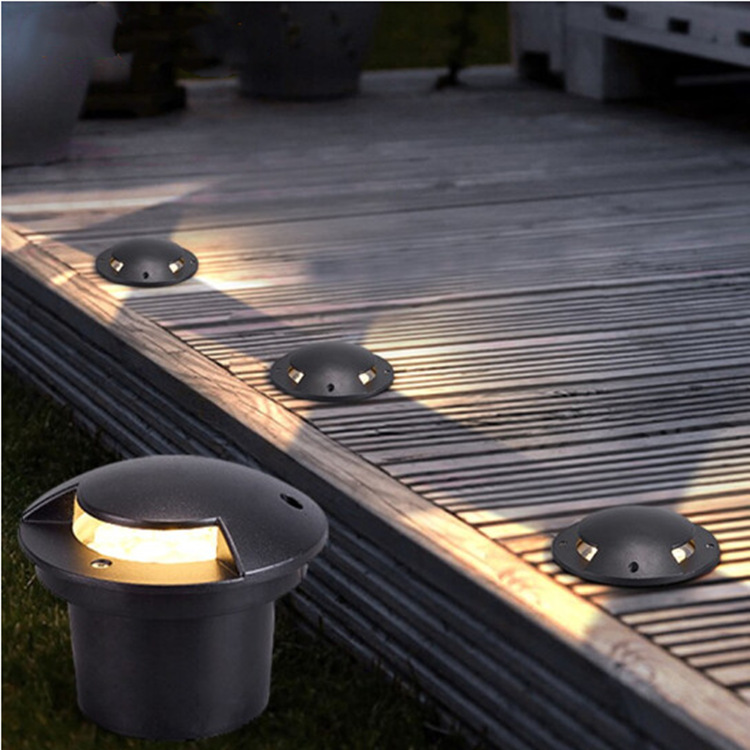 热销大透镜偏光台阶灯220v/24v龟壳地埋灯ip67透光步道灯质保三年