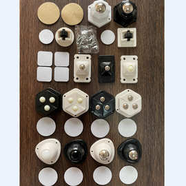 粘贴万向轮脚轮滚珠免打孔收纳滚轮带轮静音家用驱动轮小滑轮