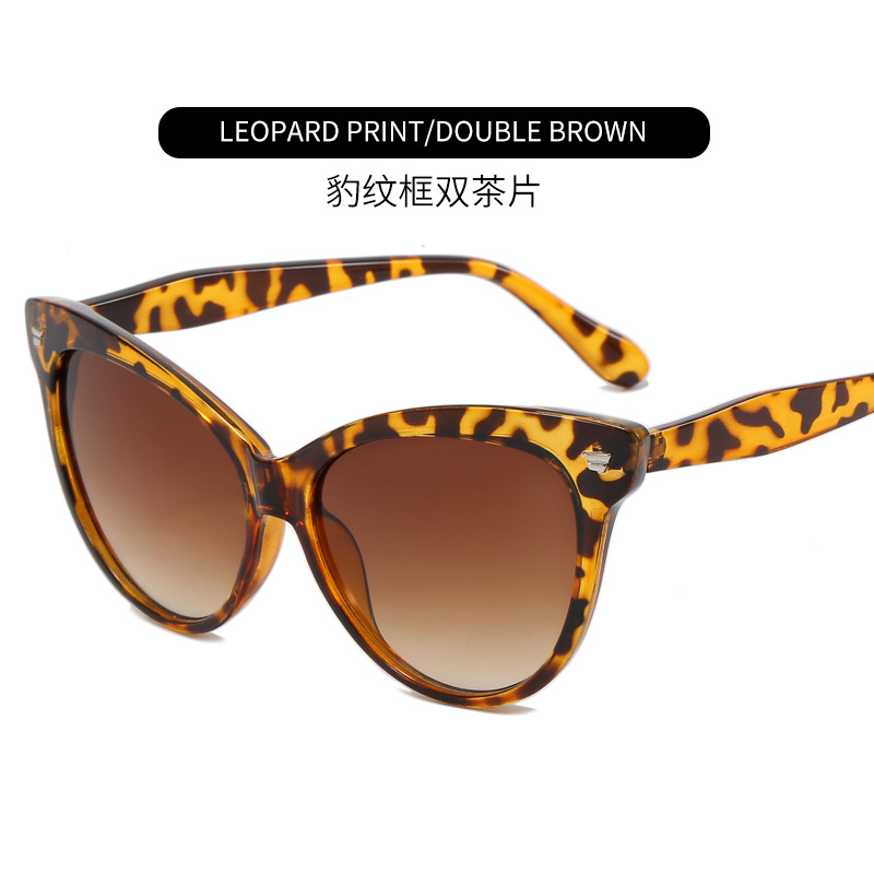 New Large Frame Sunglasses Butterfly Glasses Women's Cat Eye Sunglasses Fashion UV Protection Sun Glasses