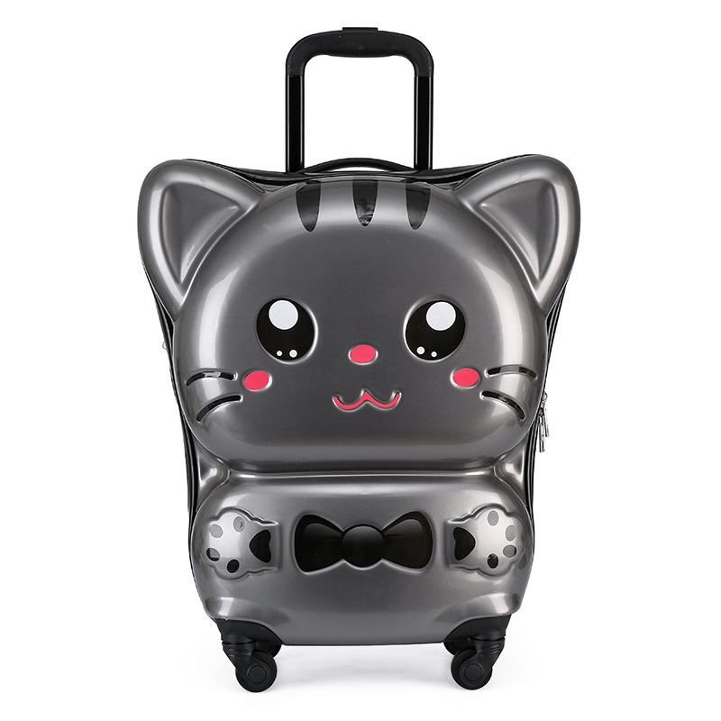 Cartoon Universal Wheel Children's Trolley Case 20-Inch 3d Outdoor Suitcase Cute Animal Student Boarding Bag