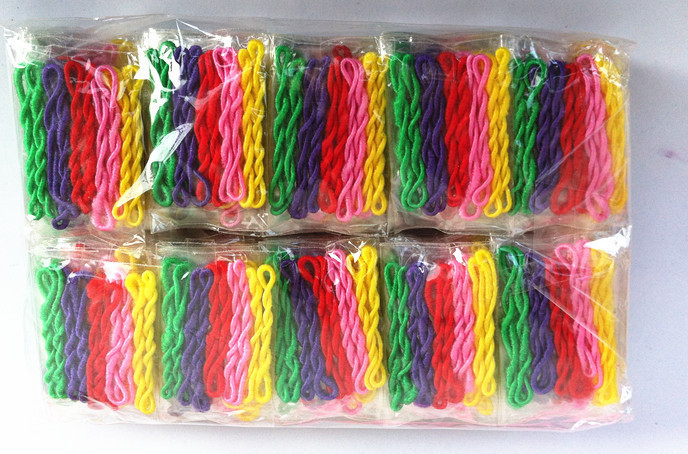 b004a小包金果皮筋 100起彩色发饰两元店1-2元 百货清仓-阿里巴巴