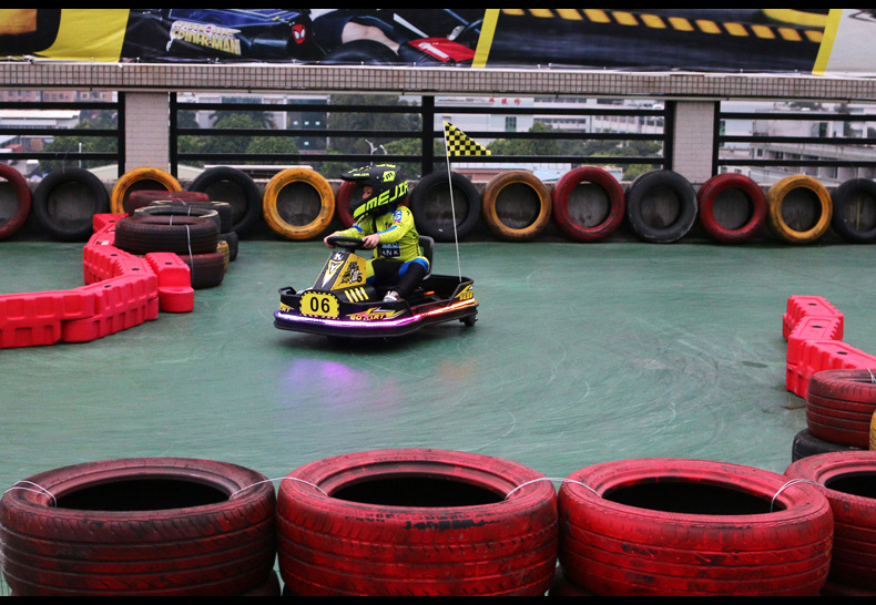 竞卡乐k5儿童电动卡丁车三轮成人漂移车游乐设备室内户外广场商用