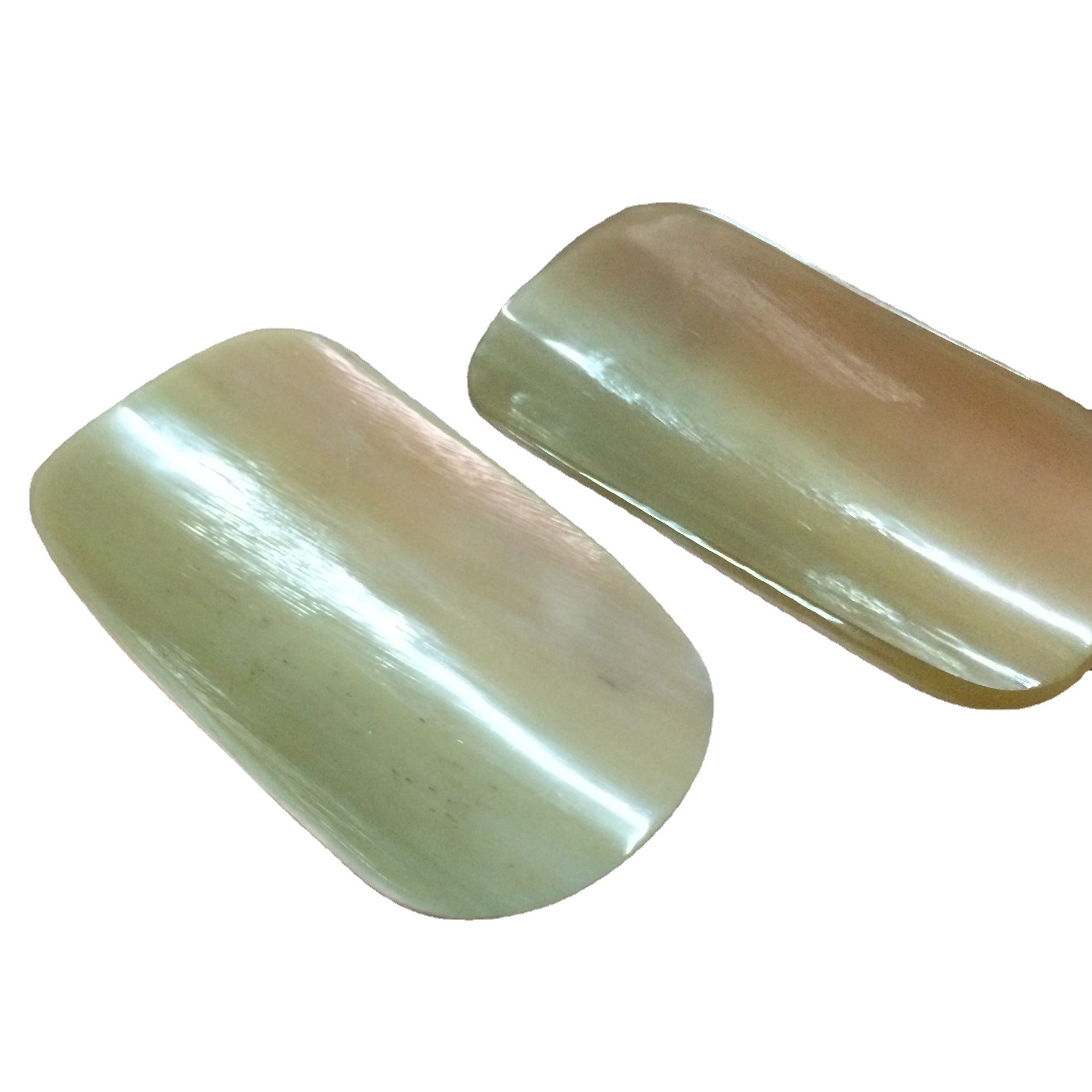 厂批黄牛角刮痧片耗牛角非洲牛角刮痧片 弯牛角片 颜色尺寸随机发