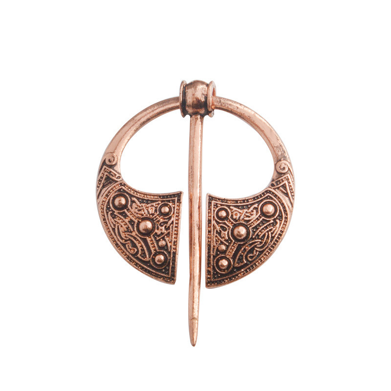 Foreign Trade Ornament Wish Amazon Hot Hot Sale Brooch Creative Retro Viking Alloy Pin Series Medal