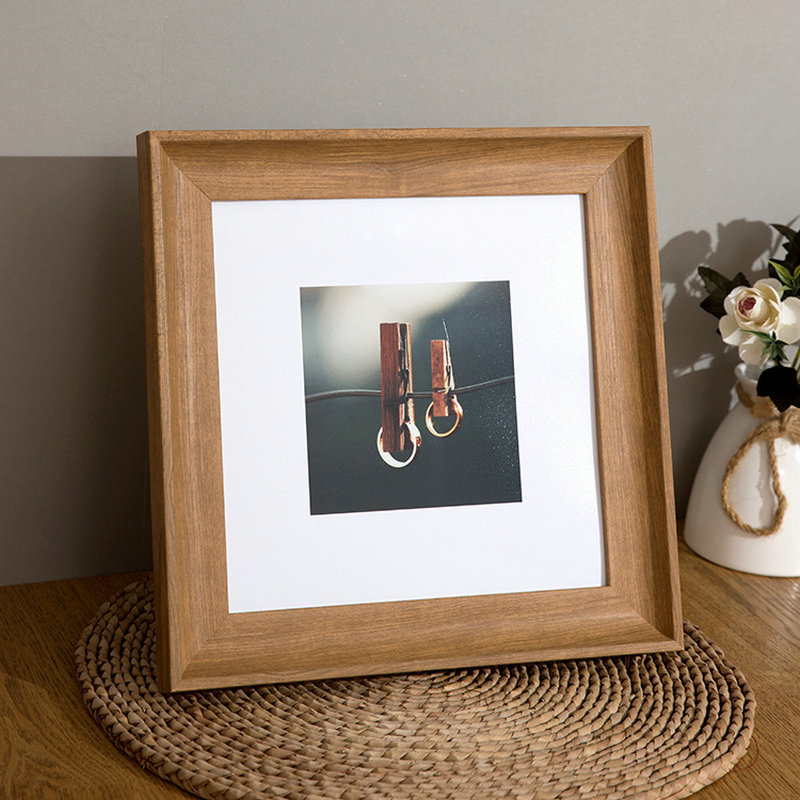 正方形树脂相框摆台婚纱照相册框制做相框架洗照片挂墙方6寸方7寸