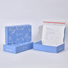 拉链飞机盒定制双面 彩印拉链包装盒免胶 带打包盒定制易撕拉链盒