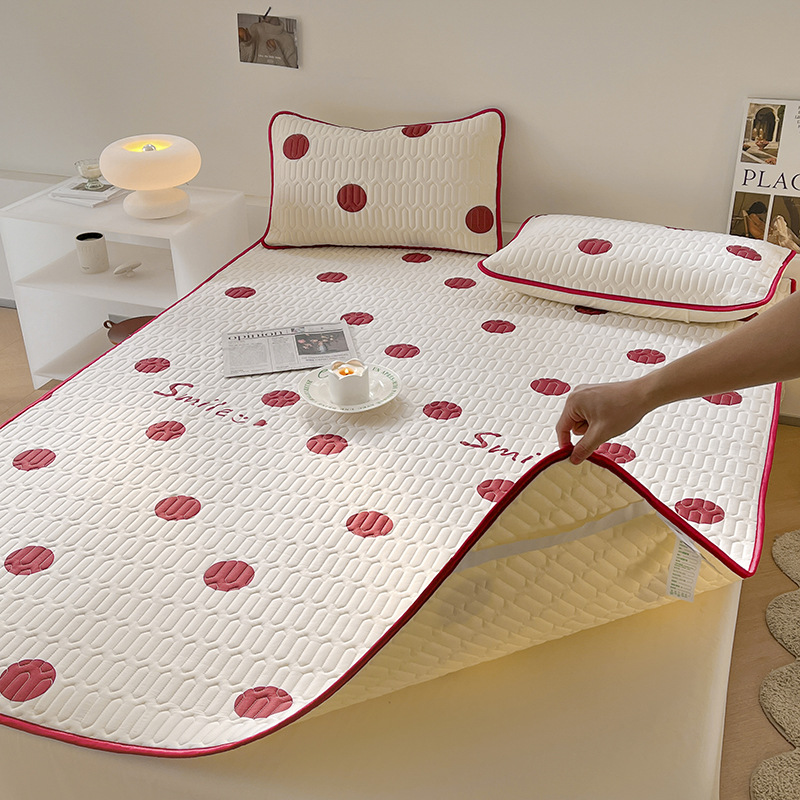 Summer New Class A Maternal and Child Latex Three-Piece Set of Summer Sleeping Mat Foldable Dormitory Single Washable Live Wholesale