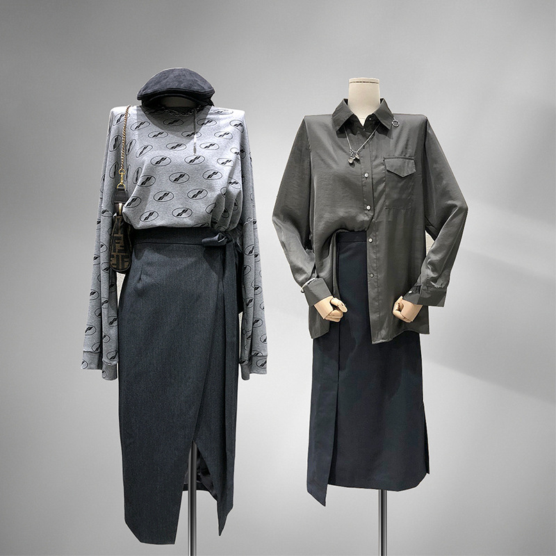 韩国服装店模特道具女装橱窗展示架全身平胸直角肩平肩人偶模特架