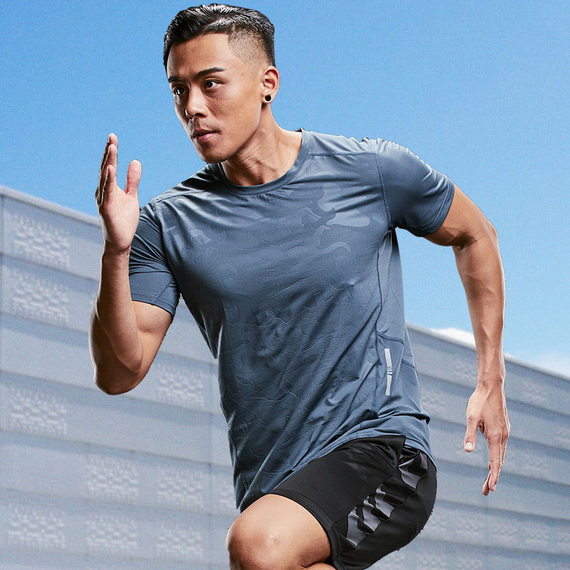万勒斯t恤男运动速干衣夏季薄款宽松休闲上衣女跑步服篮球冰丝训