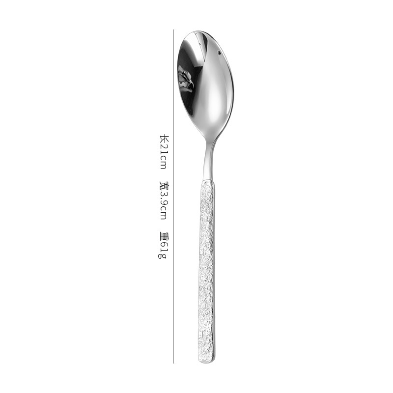 Factory Wholesale 304 Stainless Steel Knife, Fork and Spoon Hotel Household Tableware European Stone Pattern Steak Knife and Fork Western Tableware