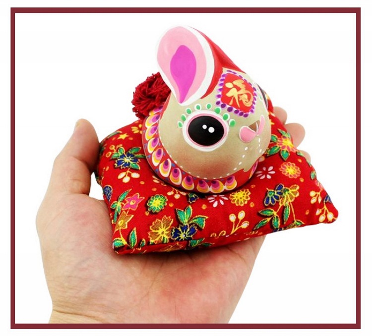 中国风特色礼物12生肖摆件手工泥人泥塑彩绘十二生肖纪念品送老外