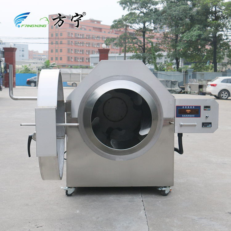 方宁中药炒制设备中药丸滚筒式炒药机中药材电磁炒锅柴胡自动炒锅