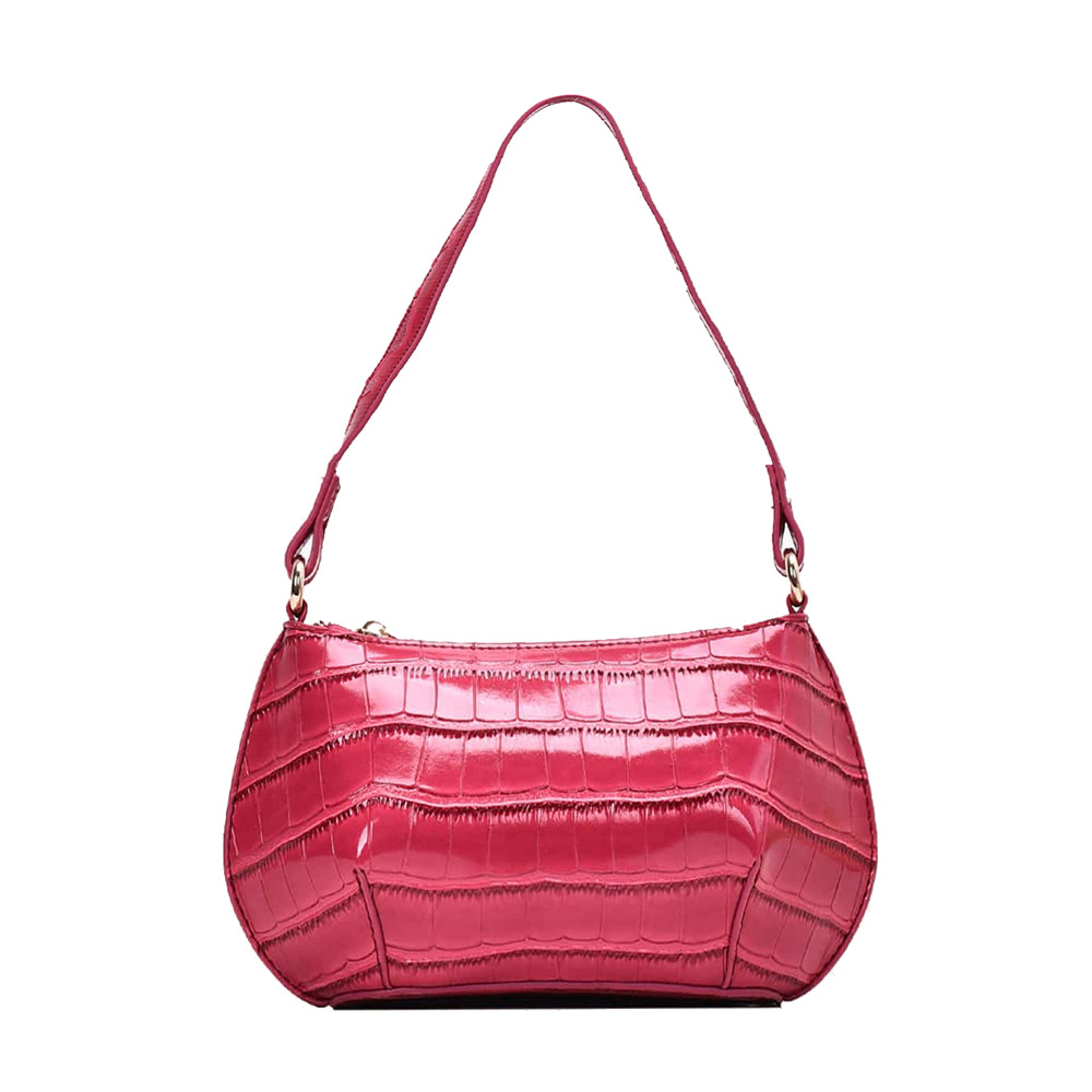 特价清仓pu包包女新款石头纹亮面单肩包女包简约轻便腋下包