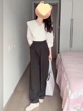 夏季女装2024新款茶系穿搭一整套韩系减龄梨形身材感两件套装