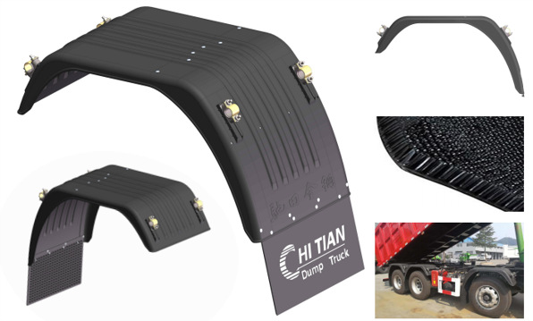 黑色塑料挡泥板防飞溅分体式双轮驰田东风自卸车工程商用乘用货车
