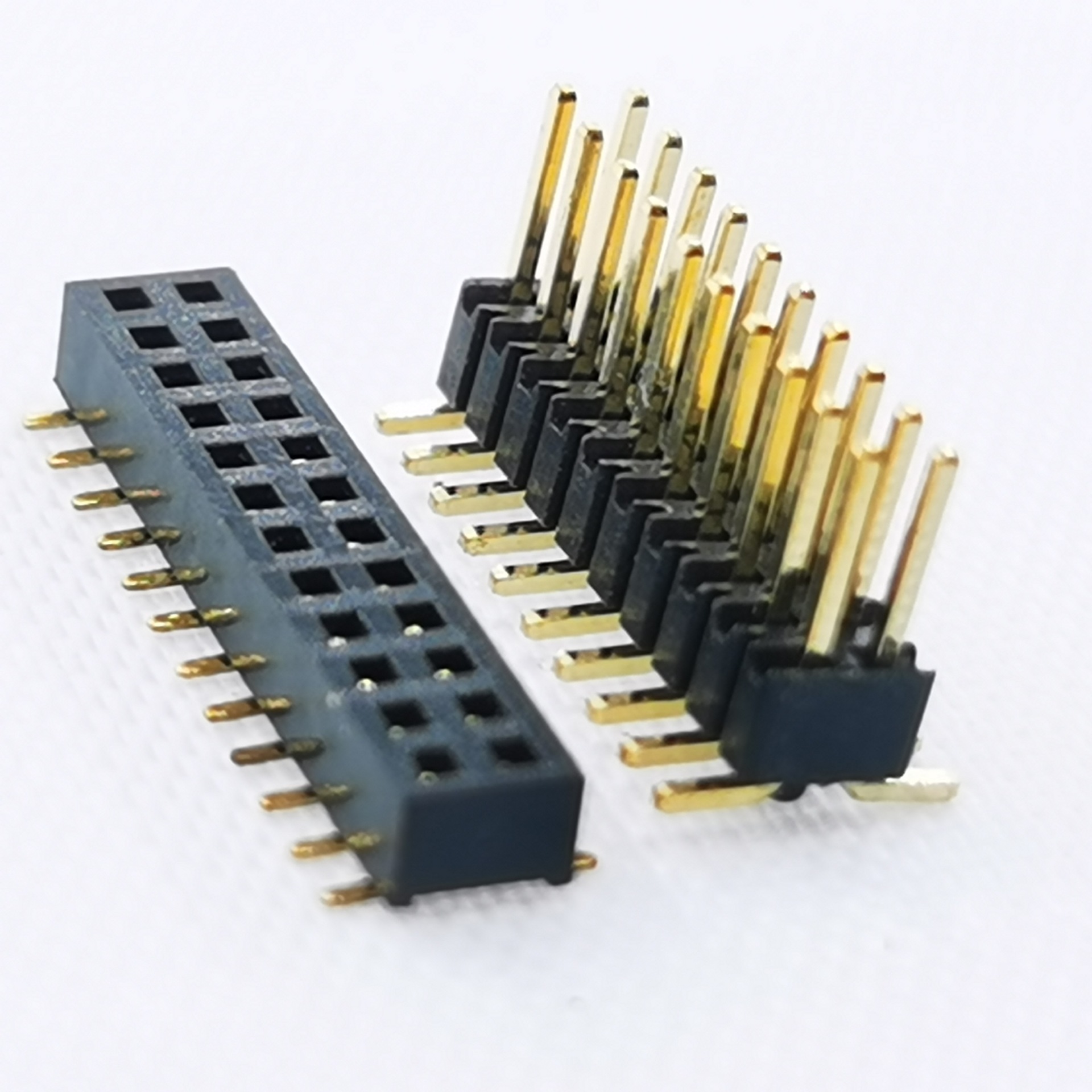 54排针2*8p smt 卧式贴片 2.0间距插针 弯针90度插板1*15p