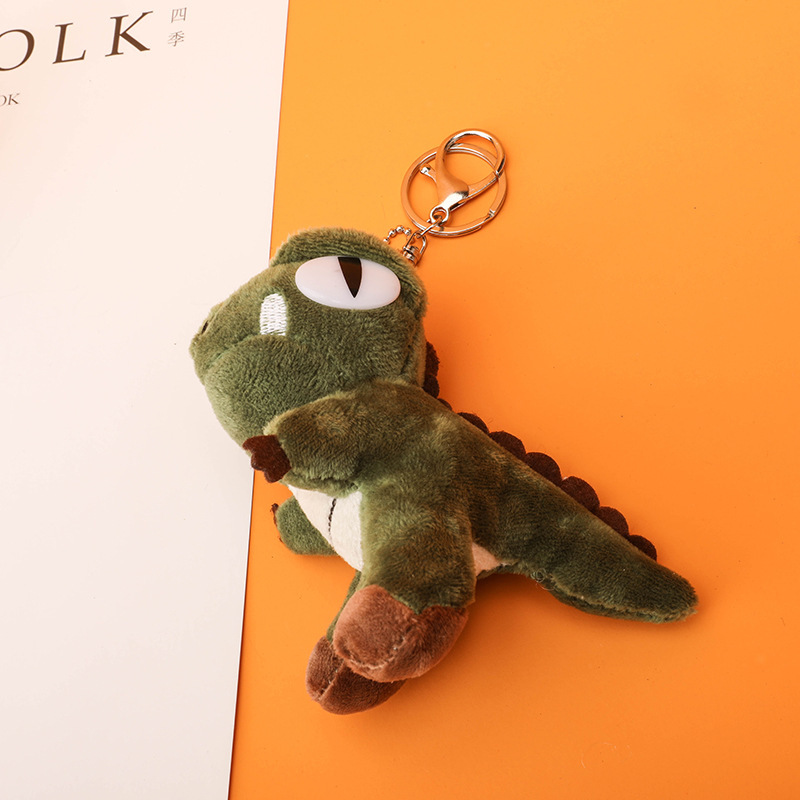 批发网红小恐龙书包挂件霸王龙毛绒小公仔娃娃机毛绒玩具服饰配件