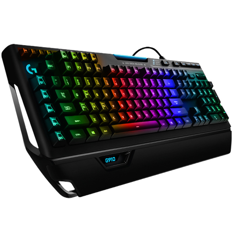 罗技g910游戏机械键盘rgb幻彩背光吃鸡游戏竞技宏编程自定义键盘