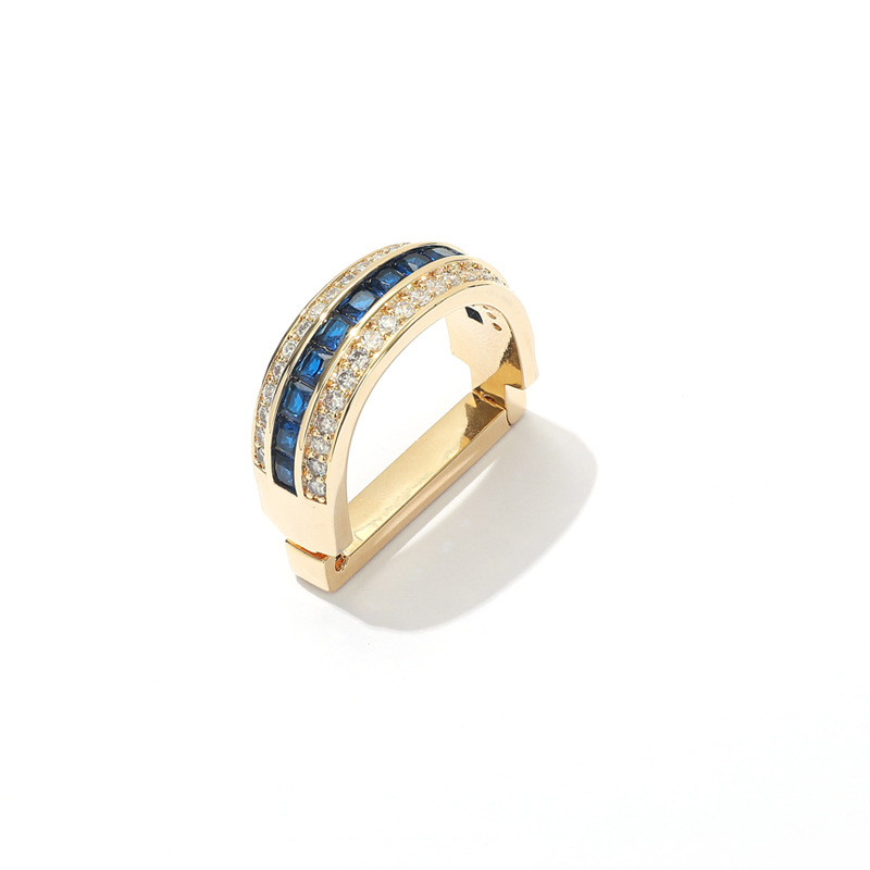 d扣金属领带箍简约衬衣领带别针圈领带夹男西服胸针领结饰品