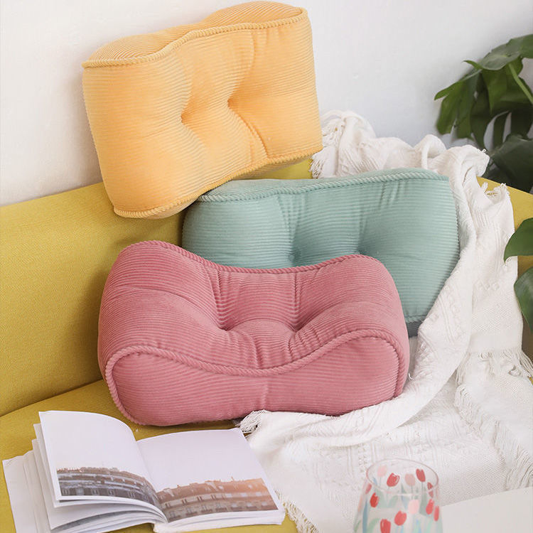 靠垫护腰办公室座椅午睡靠枕汽车腰靠枕椅子靠背垫腰垫灯芯绒腰枕