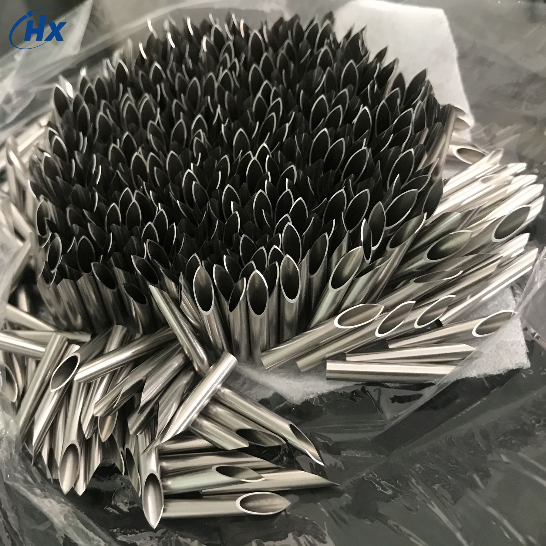 304316l不锈钢毛细管切割加工削尖磨尖斜口精密管定制加工