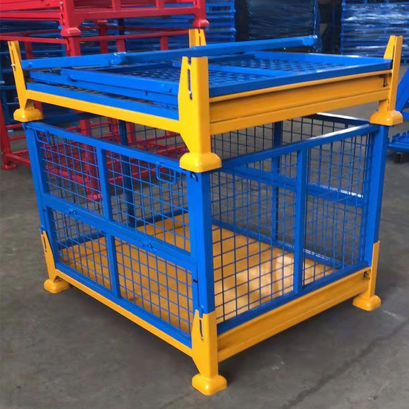 折叠仓储笼蝴蝶笼铁框物流周转箱仓库物笼快递铁笼分拣筐重型笼框