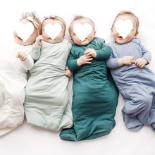 婴儿秋冬睡袋加棉儿童防踢被柔软竹纤维背心无袖厚睡衣