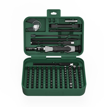 132合1手动精密螺丝刀组合套装电脑手机维修拆机工具顶部收纳盒